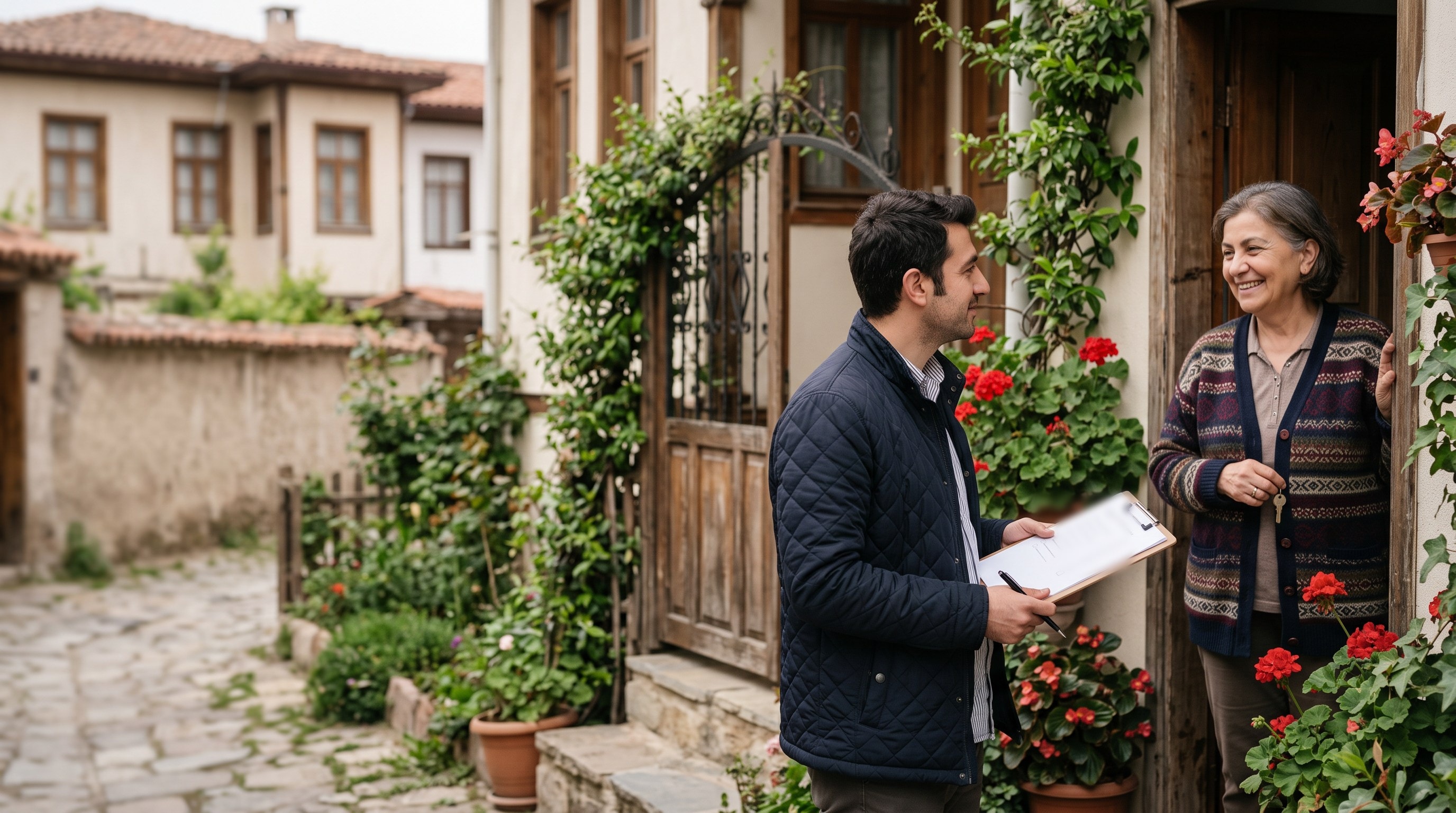 Klipli panodaki kâğıt anket formu kalemle dolduruluyor